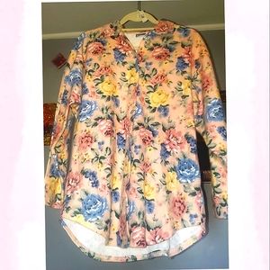 NWOT floral button up